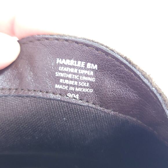 Steve Madden Harrlee Suede Leather Ankle Booties Olive Green Brown Size 8 - Picture 9 of 9